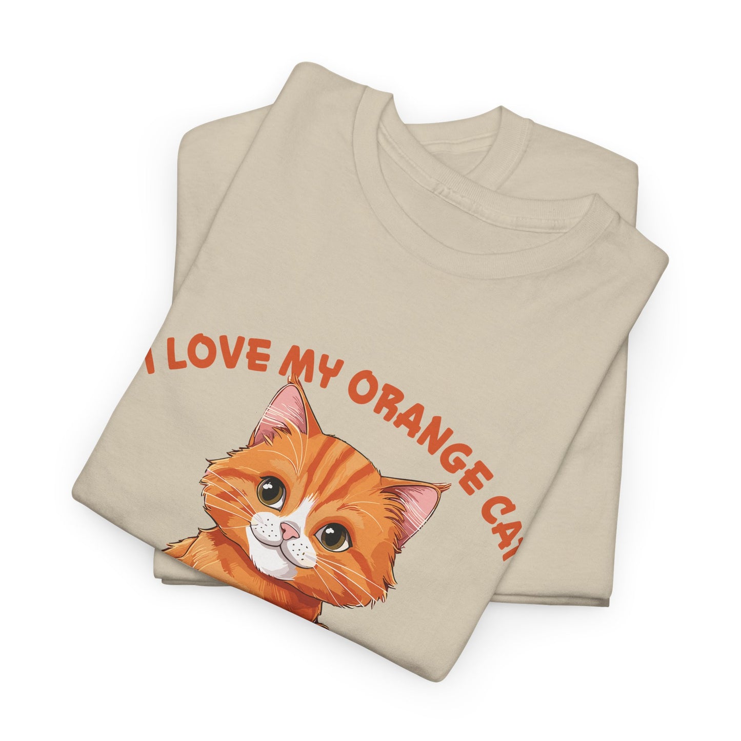 Orange Cat Charm: One Brain Cell Wonder Tee