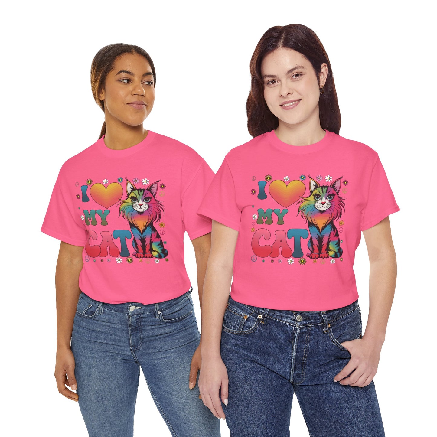 Cat Lover Groovy Tee