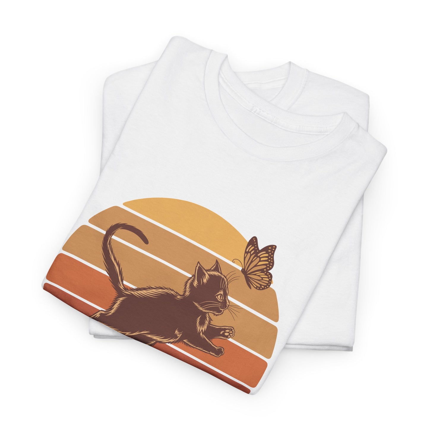 Pawsitive Trouble Sunset Kitten Tee