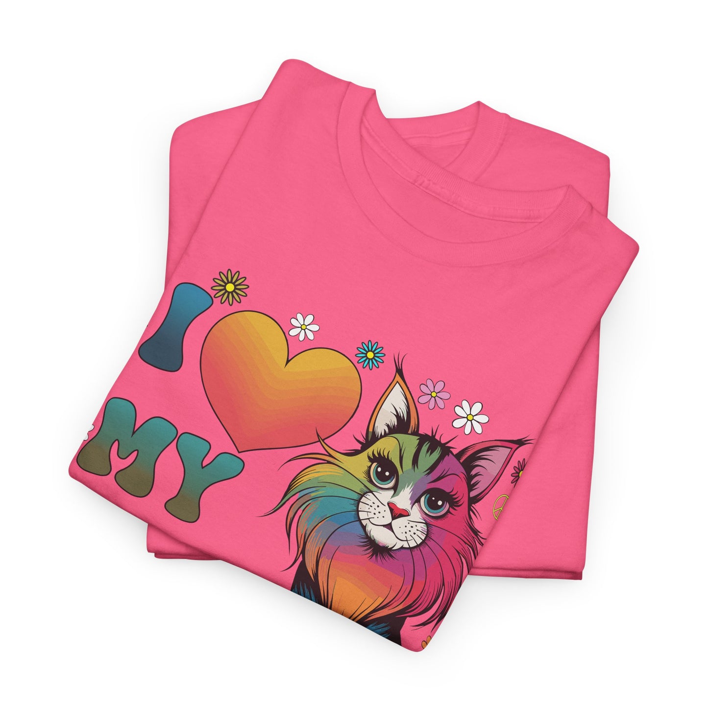 Cat Lover Groovy Tee