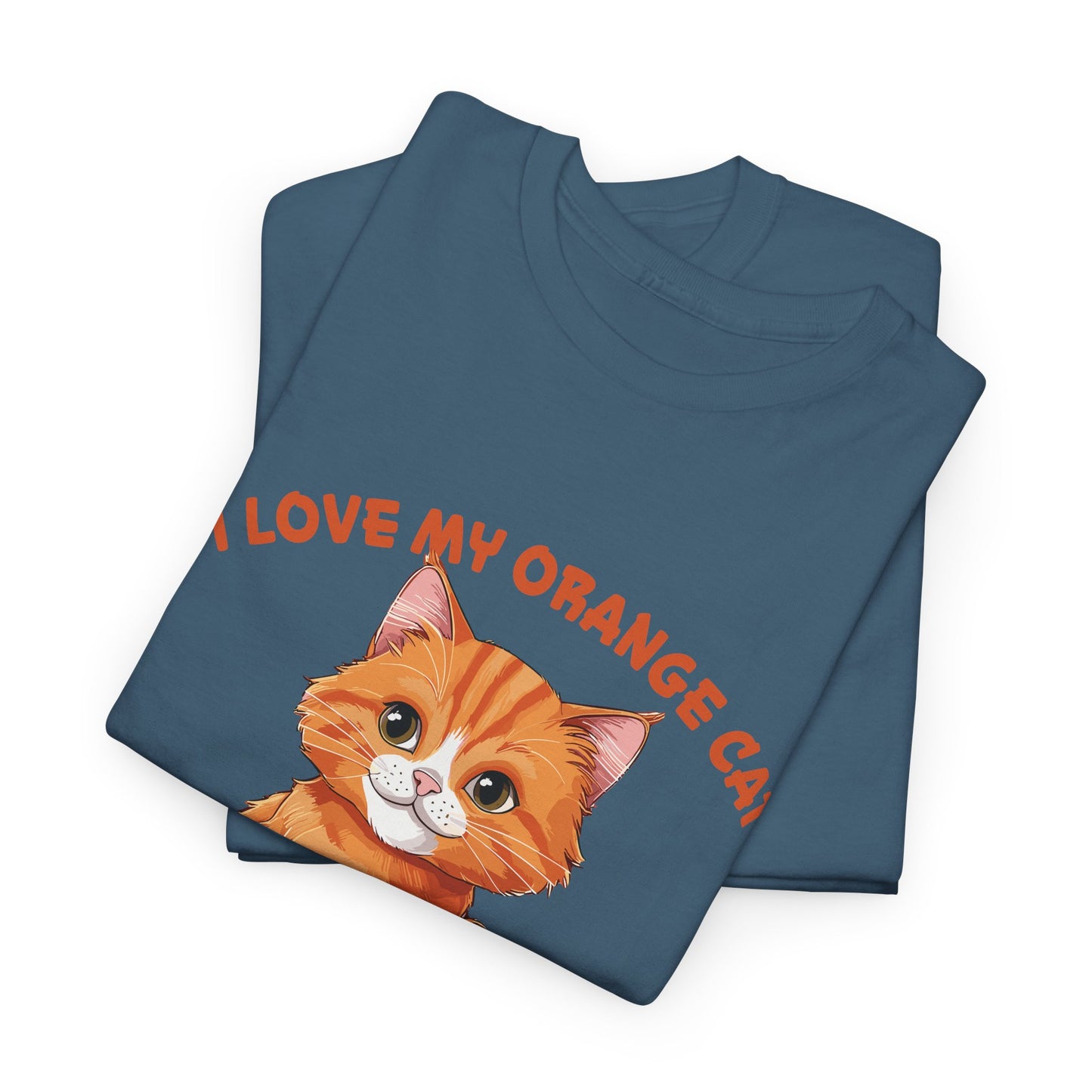 Orange Cat Charm: One Brain Cell Wonder Tee