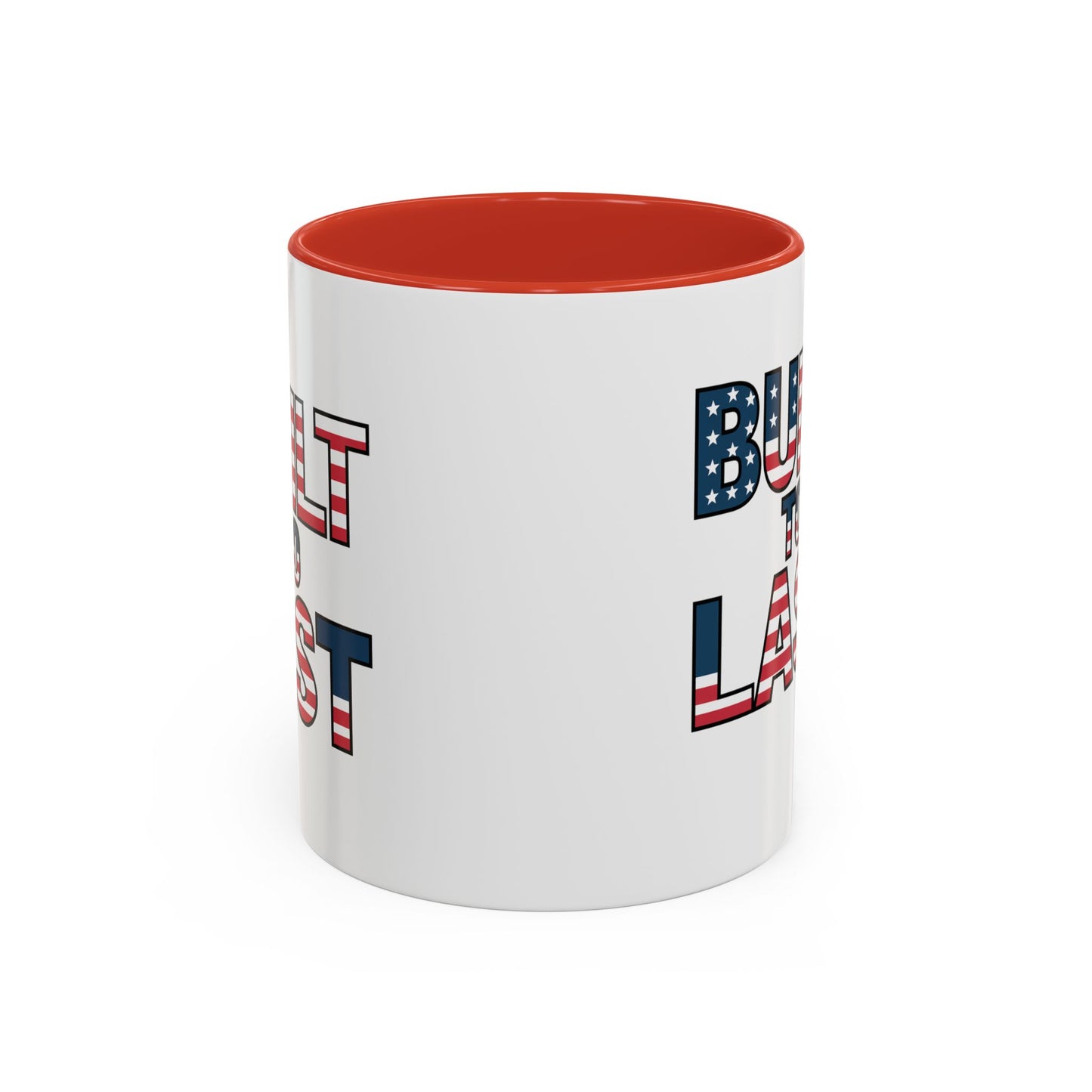 Mug - Patriotic 'Built to Last' American Flag Design