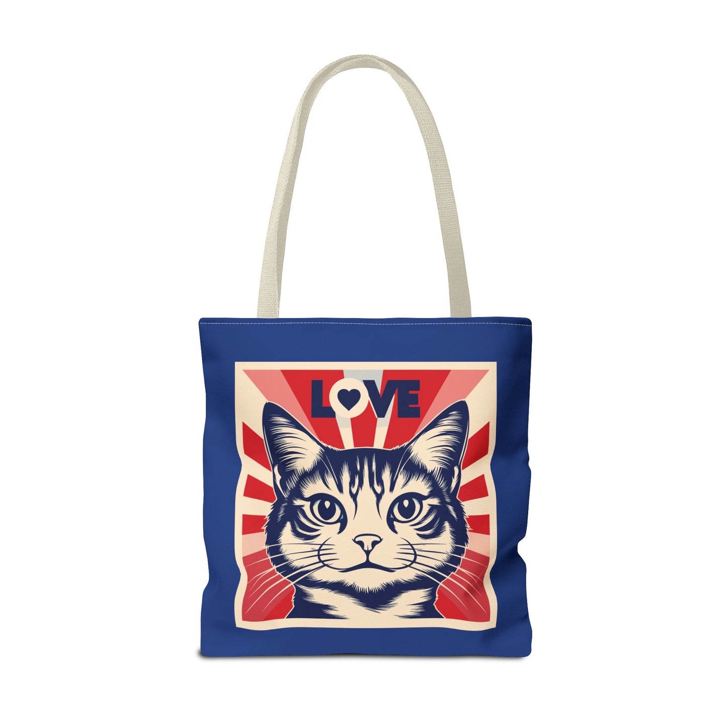 Retro Feline Love Tote Bag