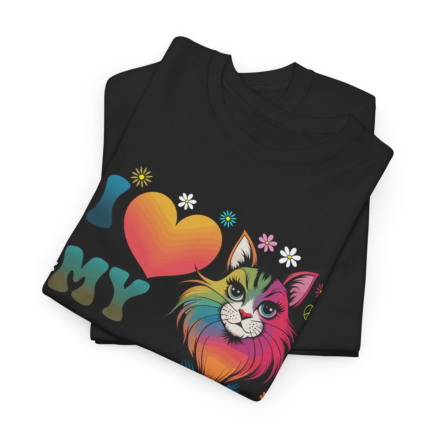 Cat Lover Groovy Tee