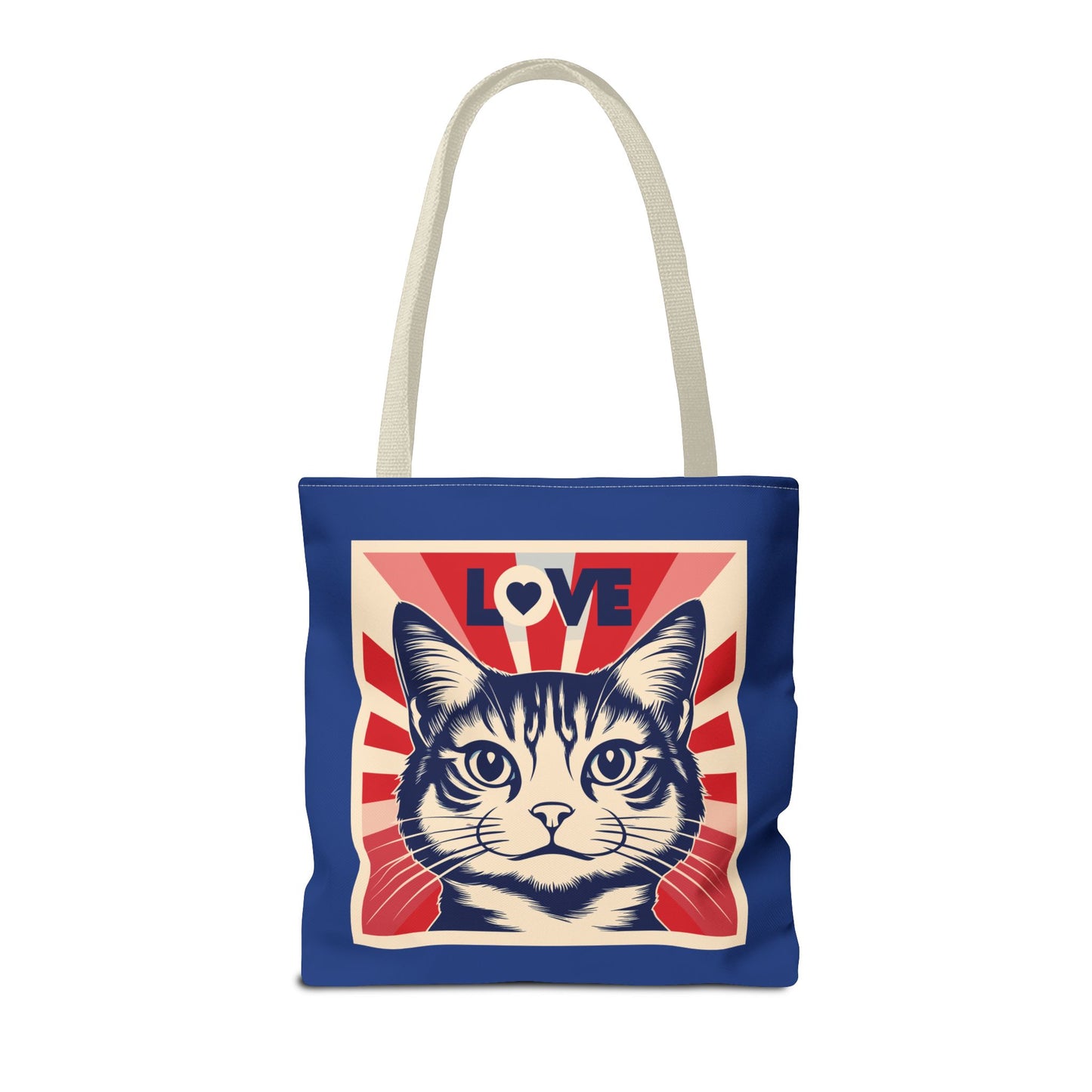 Retro Feline Love Tote Bag