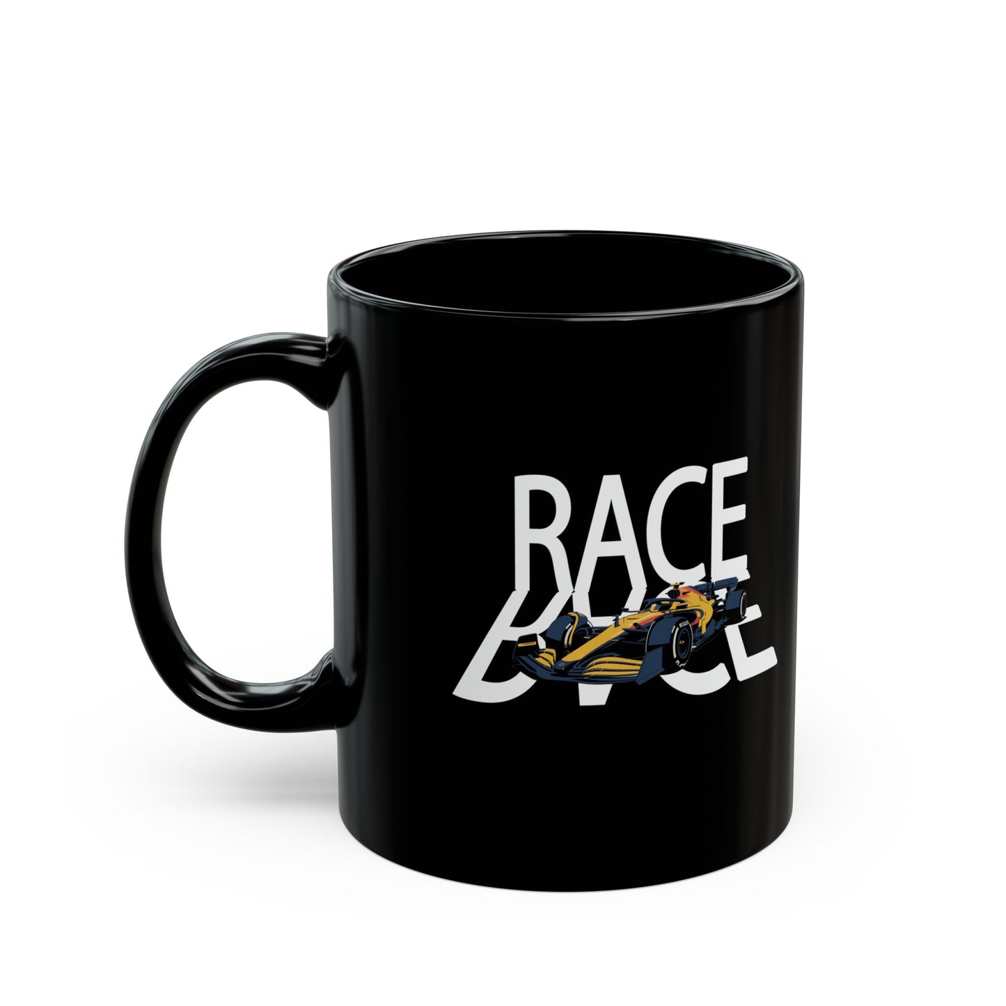 Mug - Formula 1 Race Car Enthusiast Black Mug (11oz)