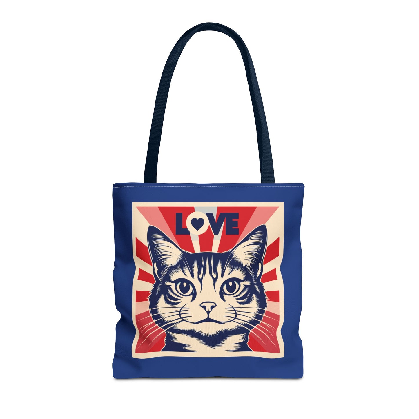 Retro Feline Love Tote Bag