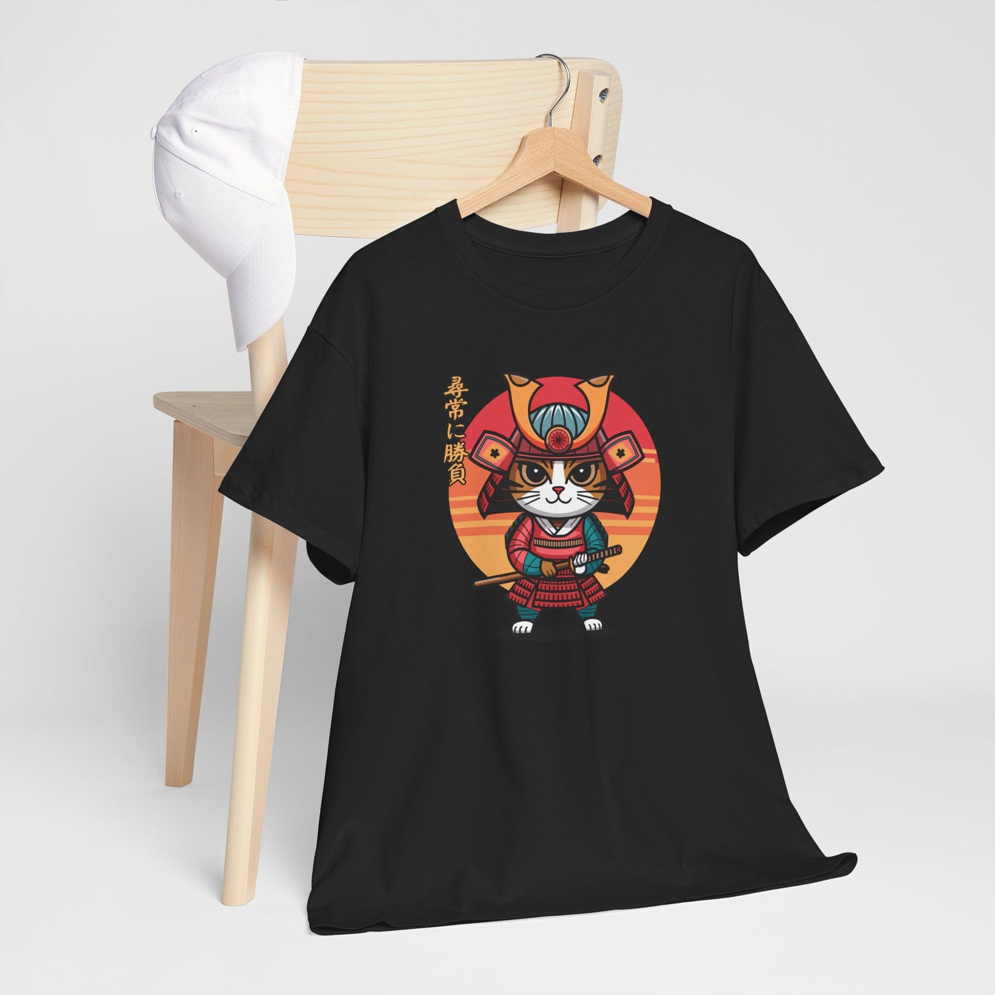 Samurai Cat Unisex Tee - Let's Have an Honorable Showdown