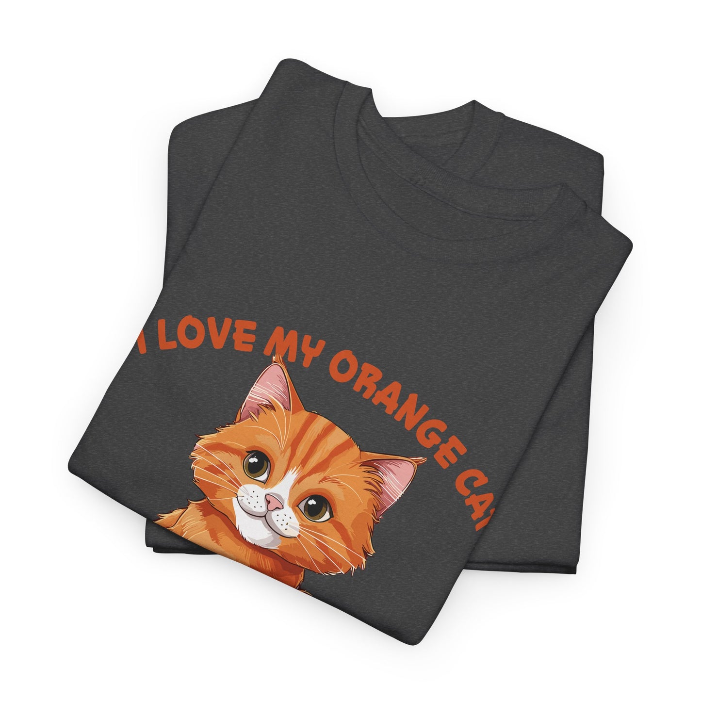 Orange Cat Charm: One Brain Cell Wonder Tee