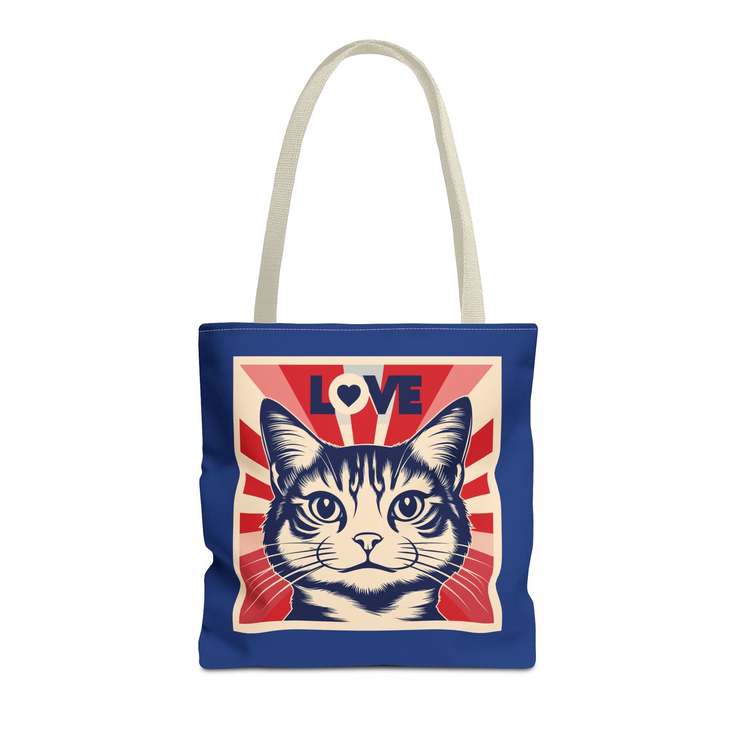 Retro Feline Love Tote Bag