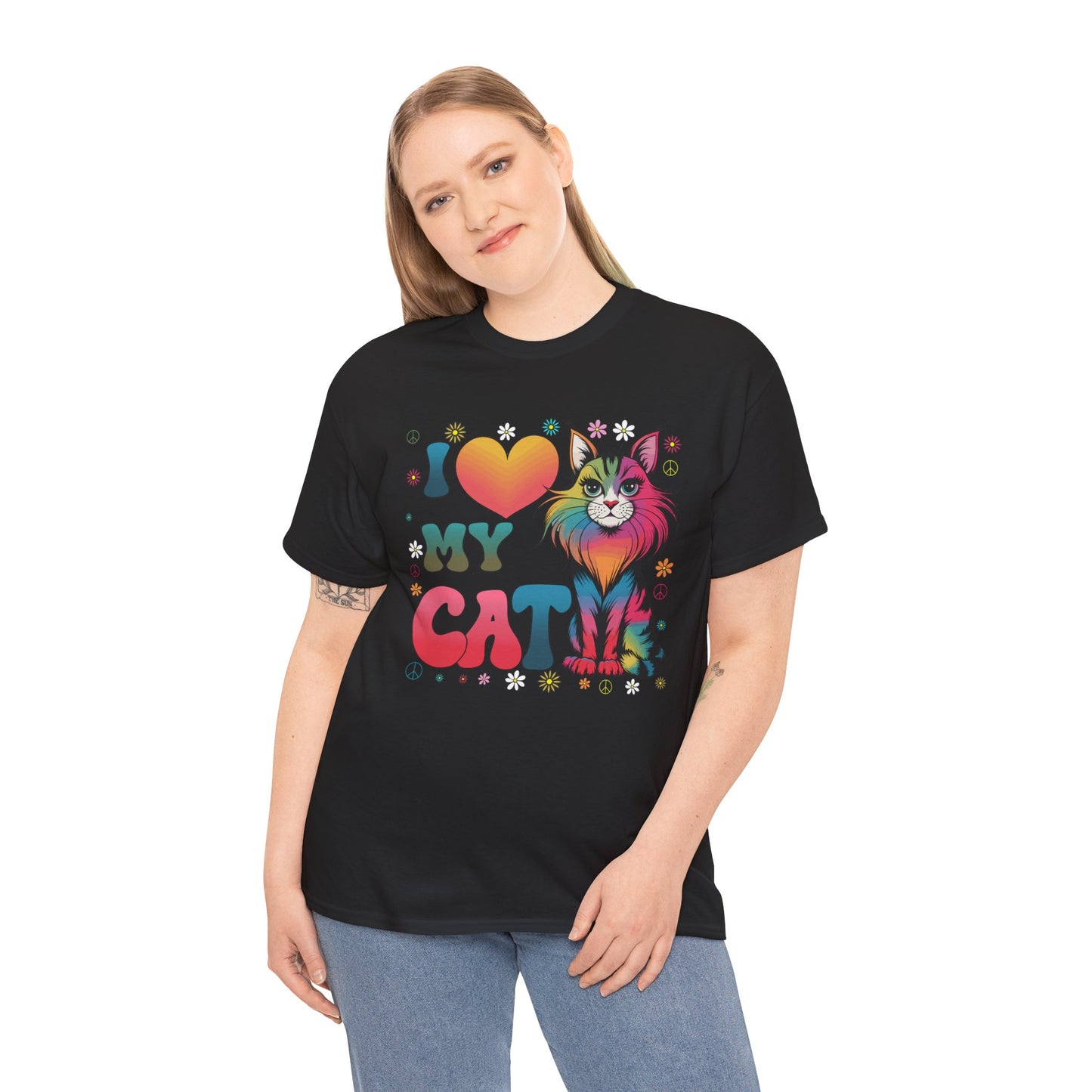 Cat Lover Groovy Tee