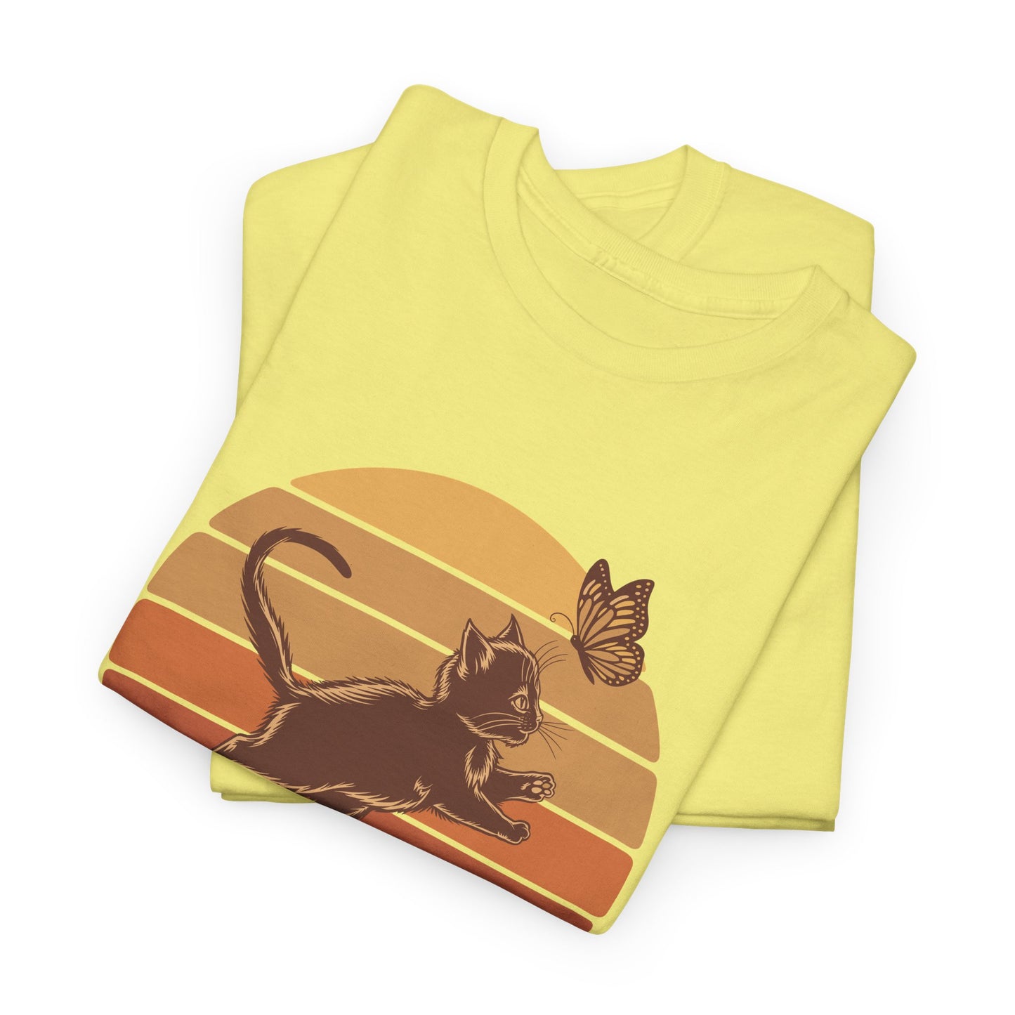 Pawsitive Trouble Sunset Kitten Tee