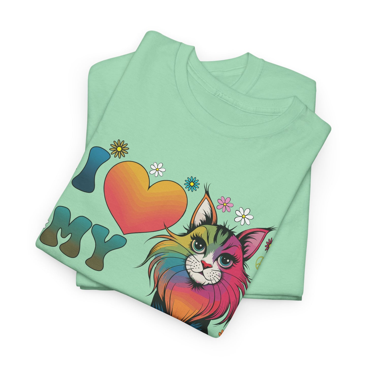 Cat Lover Groovy Tee