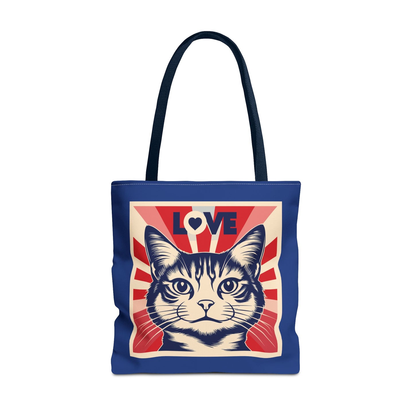 Retro Feline Love Tote Bag