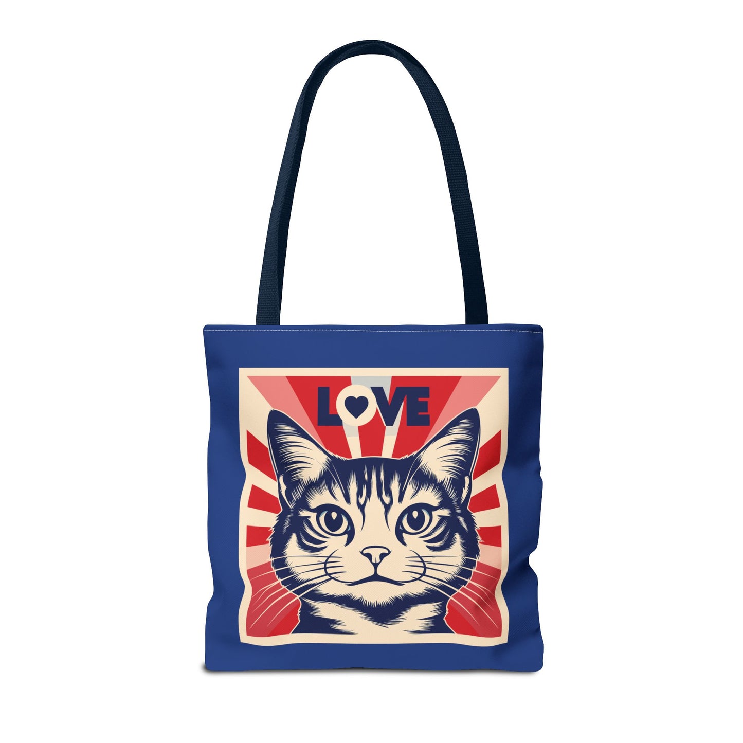 Retro Feline Love Tote Bag