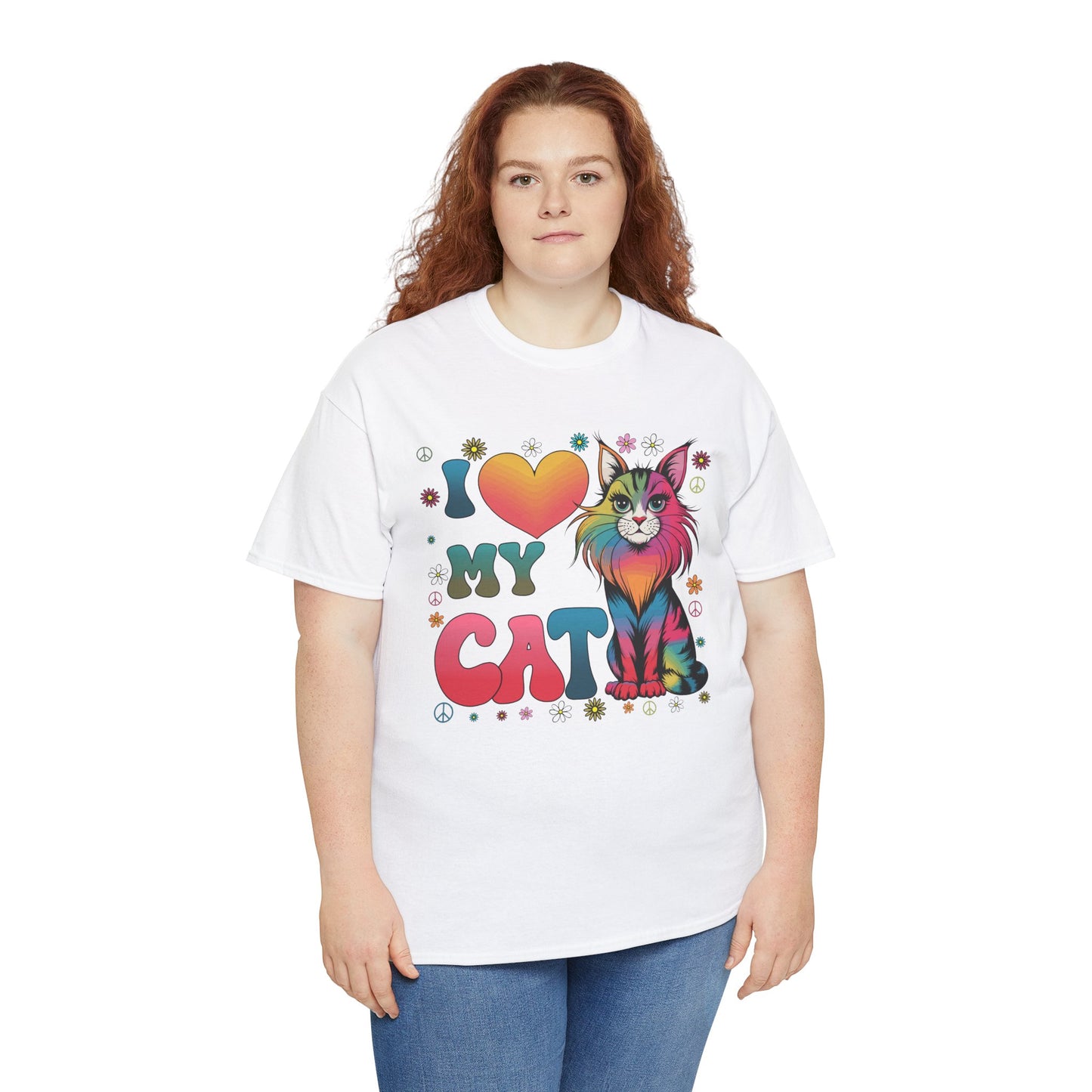 Cat Lover Groovy Tee