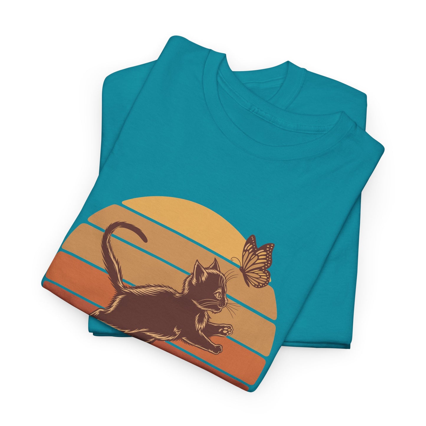 Pawsitive Trouble Sunset Kitten Tee