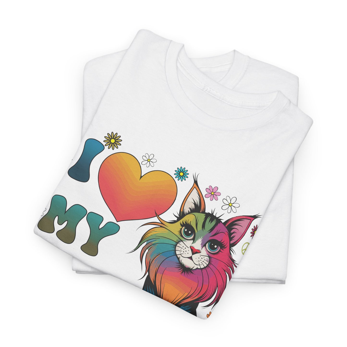 Cat Lover Groovy Tee