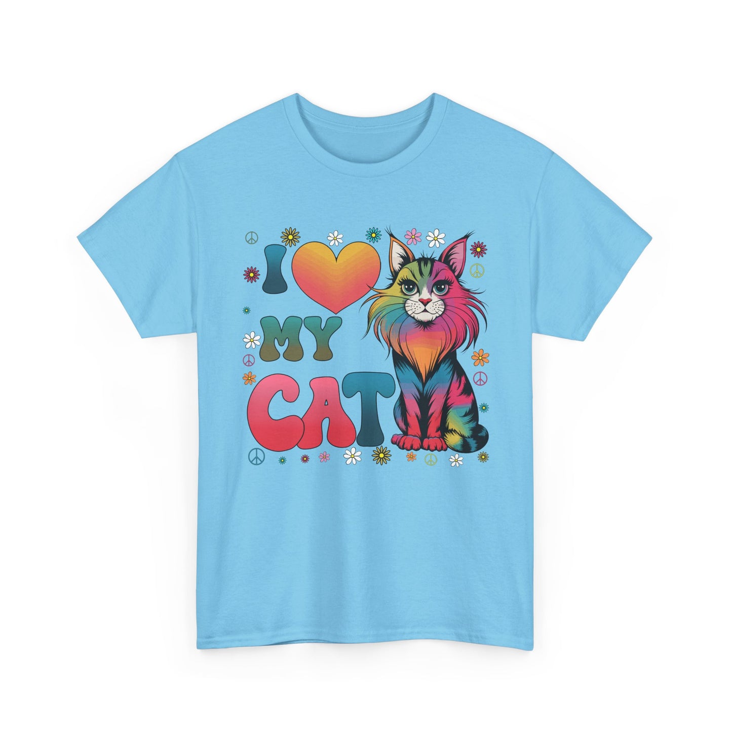 Cat Lover Groovy Tee