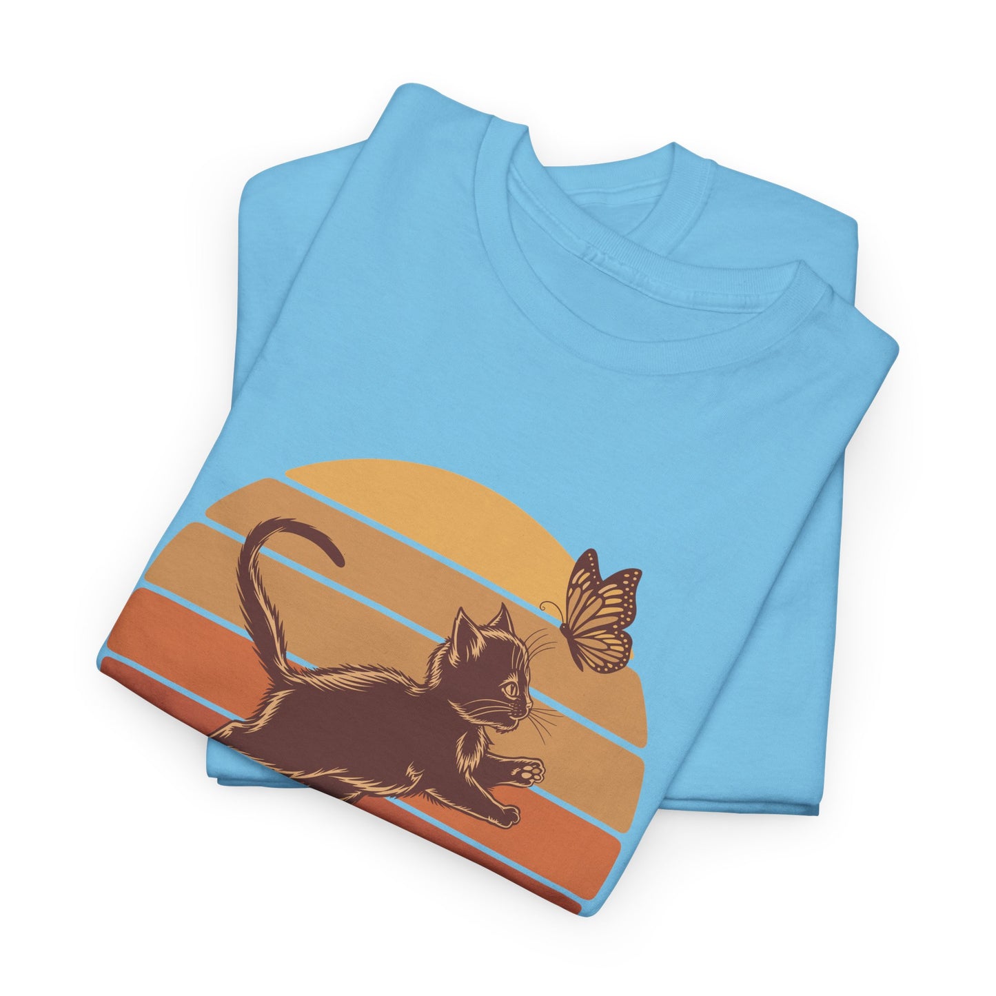 Pawsitive Trouble Sunset Kitten Tee