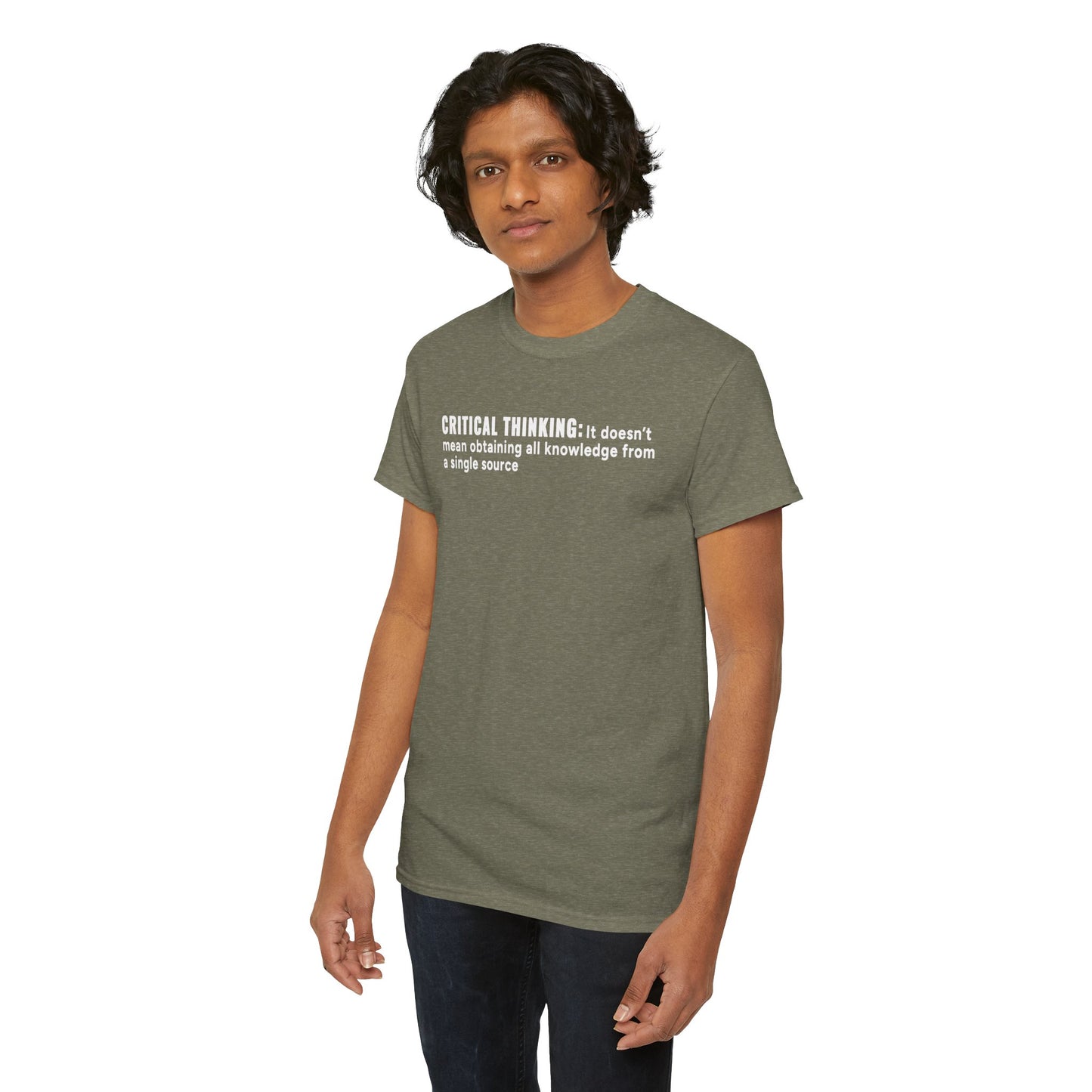 T-Shirt Critical Thinking Unisex Heavy Cotton Tee
