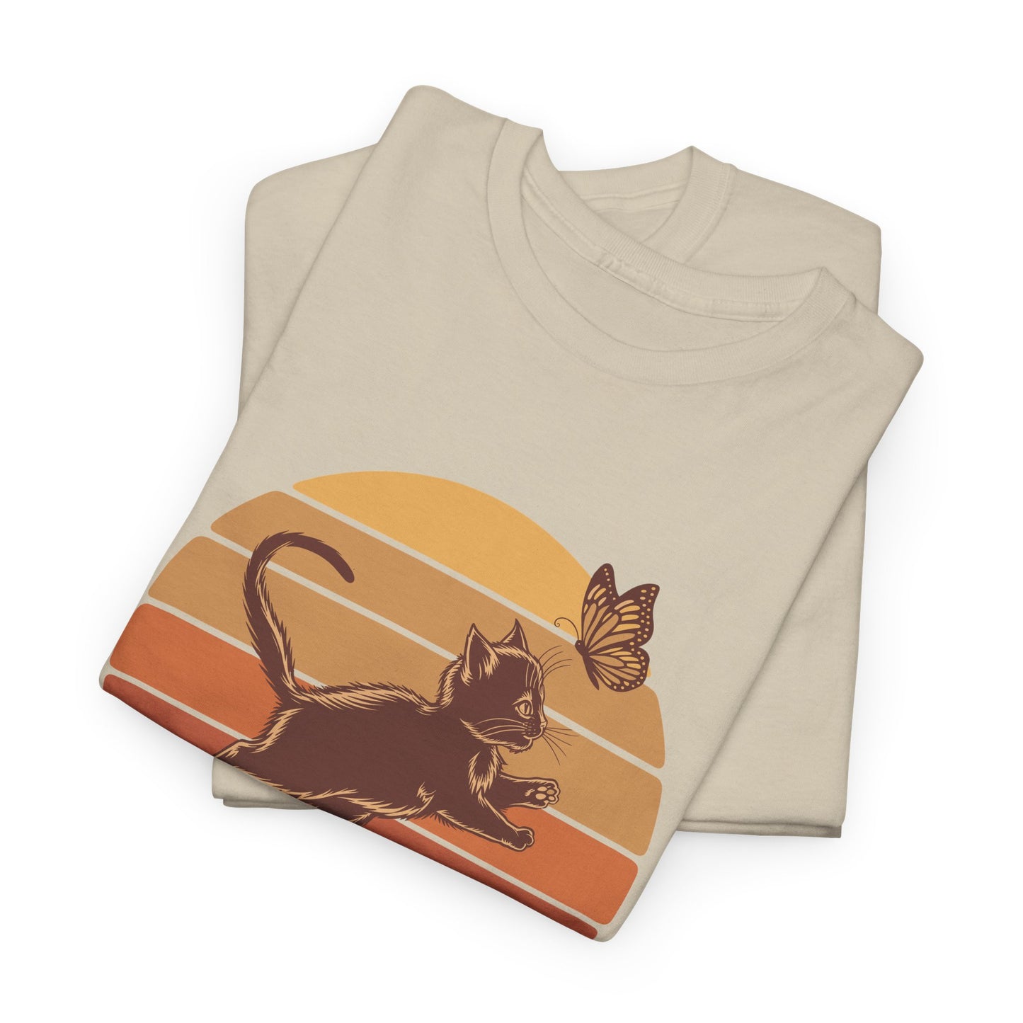 Pawsitive Trouble Sunset Kitten Tee