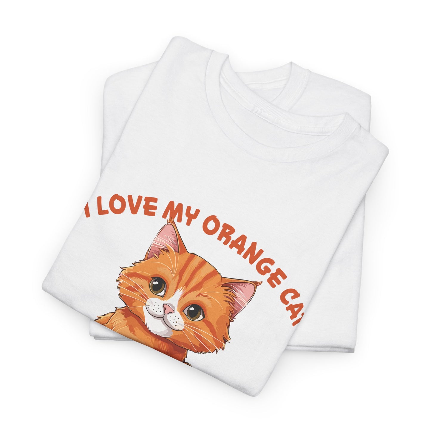 Orange Cat Charm: One Brain Cell Wonder Tee