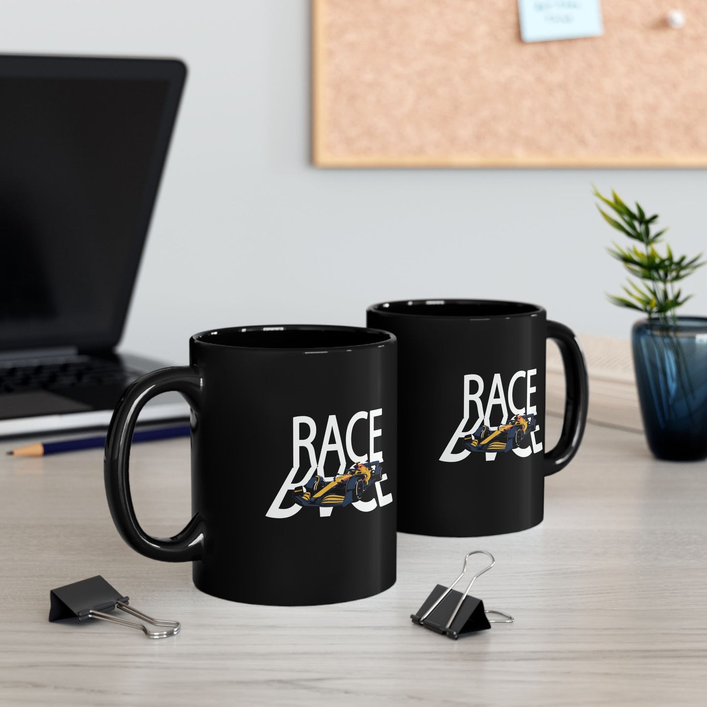 Mug - Formula 1 Race Car Enthusiast Black Mug (11oz)